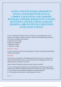 ATI RN CONCEPT-BASED ASSESSMENT  LEVEL 2 EXAM 2025 WITH ACTUAL  CORRECT QUESTIONS AND VERIFIED  DETAILED ANSWERS &vert;FREQUENTLY TESTED  QUESTIONS AND SOLUTIONS &vert;ALREADY  GRADED A&plus;&vert;BRAND NEW&excl;&excl;&vert;GUARANTEED  PASS&vert;LATEST UPDATE 
