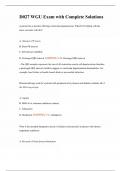 D027 WGU Exam with Complete Solutions