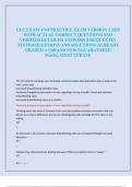 CLC EXAM AND PRACTICE EXAM VERSION 1 2025  WITH ACTUAL CORRECT QUESTIONS AND  VERIFIED DETAILED ANSWERS &vert;FREQUENTLY  TESTED QUESTIONS AND SOLUTIONS &vert;ALREADY  GRADED A&plus;&vert;BRAND NEW&excl;&excl;&vert;GUARANTEED  PASS&vert;LATEST UPDATE  