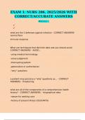 EXAM 1&colon; NURS 206&comma; 2025&sol;2026 WITH CORRECT&sol;ACCURATE ANSWERS