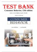 Test Bank For Consumer Behavior 12th Edition By Leon Schiffman&comma; Chapters 1-16