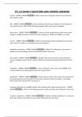 ITE 115 BUNDLED EXAM QUESTIONS AND CORRECT ANSWERS