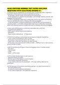 AAAE CERTIFIED MEMBER TEST PAPER 2025&sol;2026 QUESTIONS WITH SOLUTIONS GRADED A&plus;