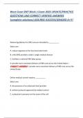 West Coast EMT Block 1 Exam 2025 UPDATE&sol;PRACTICE QUESTIONS AND CORRECT VERIFIED ANSWERS &lpar;complete solutions&rpar; ASSURED SUCCESS&sol;GRADED A&plus;&excl;&excl;&excl;