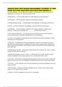 AGRICULTURAL CROP DISEASE MANAGEMENT CATEGORY 1C FINAL PAPER 2025&sol;2026 QUESTIONS WITH SOLUTIONS GRADED A&plus;
