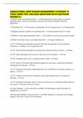 AGRICULTURAL CROP DISEASE MANAGEMENT CATEGORY 1C STUDY GUIDE TEST 2025&sol;2026 QUESTIONS WITH SOLUTIONS GRADED A&plus;