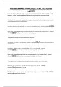 PSCI 2306 EXAM 3 UPDATED QUESTIONS AND VERIFIED ANSWERS