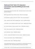National Grid Task &num;71 Operator excavation and backfilling Exam And Answers&period;