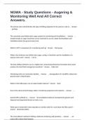 NGWA - Study Questions - Augering & Monitoring Well And All Correct Answers&period;