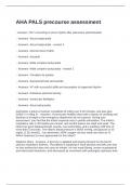 AHA PALS Pre course Assessment Exam Questions and 100&percnt; Verified Answers