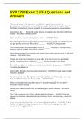 SYP 3730 Exam 2 FSU Questions and Answers