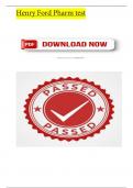 Henry Ford Pharm test 2025