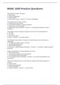 BSNC 1020 Practice Exam Questions and 100&percnt; Correct Answers 