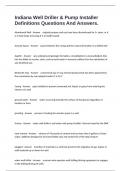 Indiana Well Driller & Pump Installer Definitions Questions And Answers&period;