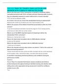 TCCC CLS TRAIN THE TRAINER&colon; EXAM QUESTIONS AND ANSWERS WITH COMPLETE VERIFIED SOLUTIONS