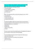 TCCC CLS TRAIN THE TRAINER&colon; EXAM QUESTIONS AND ANSWERS WITH COMPLETE VERIFIED SOLUTIONS