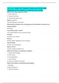 TCCC CLS TRAIN THE TRAINER&colon; EXAM QUESTIONS AND ANSWERS WITH COMPLETE VERIFIED SOLUTIONS