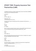 STUDY THIS&colon; Property Insurance Test PearsonVue &lpar;LAW&rpar; Latest 2026&sol;2027 Exam Questions and Verified Solutions