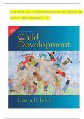 Test Bank For Child Development 9th Edition by Laura E&period; Berk Chapters 1 - 15   all chapters complete newest version updated 2025