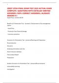 CREST CPSA FINAL EXAM TEST 2025 ACTUAL EXAM COMPLETE  QUESTIONS WITH DETAILED VERIFIED ANSWERS &lpar;100&percnt; CORRECT ANSWERS&rpar; &sol;ALREADY GRADED A&plus;