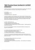 TMC Practice Exam Verified A&plus; LATEST UPDATE&excl;&excl;