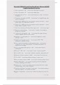 Maryville NURS 661 Exam 4 Notes from Bremer's Review Fall 2025 Complete Questions & Answers&period;