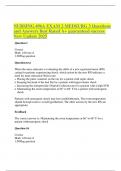 NURSING 496A EXAM 2 MEDSURG 3 Questions and Answers Best Rated A&plus; guaranteed success New