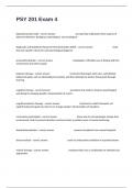 PSY 201 Exam 4 Prep Questions With 100&percnt; Correct Answers Graded A&plus;&period;