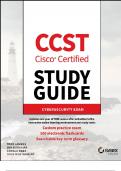 CCST Cisco Certified Support Technician Study Guide&colon; Cybersecurity Exam &lpar;Sybex Study Guide&rpar; 1st Edition&vert;2025 Update &vert;with complete solution&period;