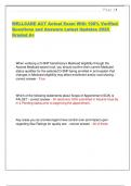 WELLCARE ACT Actual Exam With 100- Verified Questions and Answers Latest Updates 2025 Graded