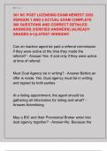 301 NC POST LICENSING EXAM NEWEST 2025  VERSION 1 AND 2 ACTUAL EXAM COMPLETE  300 QUESTIONS AND CORRECT DETAILED  ANSWERS &lpar;VERIFIED ANSWERS&rpar; &vert;ALREADY  GRADED A&plus;&vert;&vert;LATEST VERSION&excl;&excl;