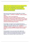 PRE-SOLO WRITTEN Exam Questions and Correct Detailed Answers with Rationales ALREADY GRADED A&plus; Latest Versions2025