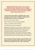 2025 HESI MED SURG EXAM ACTUAL EXAM COMPLETE TEST QUESTIONS AND CORRECT DETAILED ANSWERS WITH RATIONALES &lpar;CORRECT VERIFIED SOLUTIONS&rpar; A NEW UPDATED VERSION 2025 &vert;GUARANTEED PASS A&plus;