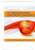  TEST BANK FOR International Macroeconomics Fourth Edition by Robert C&period; Feenstra&vert;ALL CHAPTERS