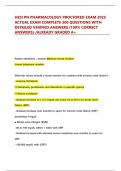 HESI PN PHARMACOLOGY PROCTORED EXAM 2025  ACTUAL EXAM COMPLETE 300 QUESTIONS WITH  DETAILED VERIFIED ANSWERS &lpar;100&percnt; CORRECT  ANSWERS&rpar; &sol;ALREADY GRADED A&plus;