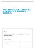 NURS 487 MIDTERM 1 QUESTIONS WITH COMPLETE SOLUTIONS SCORED A&plus;