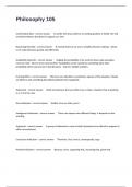 Philosophy 105 Prep Exam Questions And Answers All Correct Graded A&plus;&period;