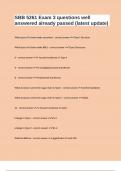 SBB 5261 Exam 3 questions well answered already passed &lpar;latest update&rpar;