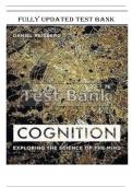 Test bank for cognition&colon; exploring the science of the mind&comma; 8th edition by daniel reisberg