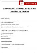 NASM Group Fitness Certification Questions and Answers &lpar;2025 &sol; 2026&rpar; &lpar;Verified Answers&rpar;