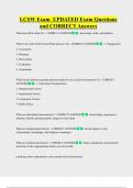 LCSW Exam  UPDATED Exam Questions  and CORRECT Answers  
