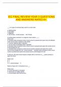 IEC FINAL REVIEW YEAR 3 QUESTIONS AND ANSWERS RATED A&plus;&period;
