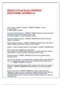 NSG2113 Final Exam VERIFIED SOLUTIONS&comma; SCORED A&plus;