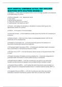 NAVY HOSPITAL CORPSMAN ACTUAL TEST 2025&sol;2026 QUESTIONS WITH SOLUTIONS GRADED A&plus;