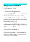 NAVY HOSPITAL CORPSMAN FUNDAMENTALS 2025&sol;2026 QUESTIONS WITH SOLUTIONS GRADED A&plus;