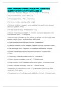 NAVY HOSPITAL CORPSMAN HCB TEST 2 2025&sol;2026 QUESTIONS WITH SOLUTIONS GRADED A&plus;
