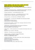 NGWA GENERAL DRILLING FINAL PAPER 2025&sol;2026 QUESTIONS WITH SOLUTIONS GRADED A&plus;