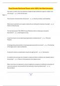 Real Estate National Exam with 100&percnt; Verified Answers