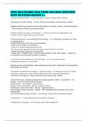 NURS 8024 PHARM FINAL PAPER 2025&sol;2026 QUESTIONS WITH SOLUTIONS GRADED A&plus;