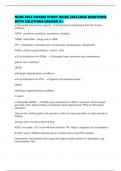 NURS 8024 PHARM STUDY GUIDE 2025&sol;2026 QUESTIONS WITH SOLUTIONS GRADED A&plus;